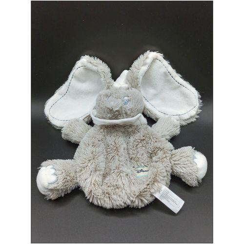 Doudou Disney Nicotoy - Dumbo - Gris Blanc Fourrure - Chapeau Et Collerette
