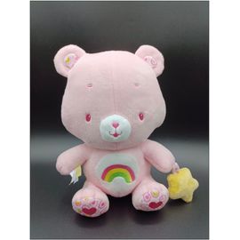 Doudou Peluche Bisounours - Rose - Arc En Ciel - Étoile - Jemini