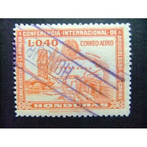 109 Republiek Honduras 1947 / Conferentie Van Archeologen / Yvert Pa 156 Fu