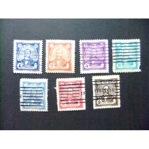 109 République Du Honduras 1896 / Président Celio Aries / Yvert 76 / 83 Fu Incomplet