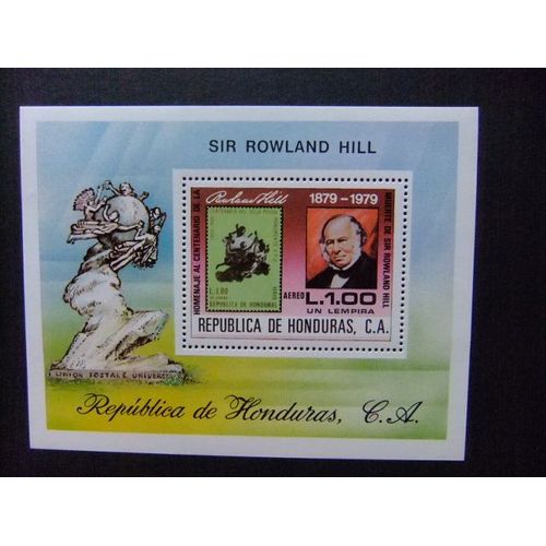 109 République Du Honduras 1980 / Centenaire De La Mort De Rowland Hill / Yvert Bloc 30 Mnh