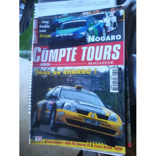Compte Tours 172 De 2004 Lyon Charbonnieres,Nogaro,Tunisie,Grasse Alpin,Mitsubishi Lancer Evo 8,Peugeot 206 Rc Gr N,Opel Corsa S1600 Evo 2