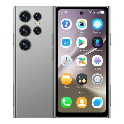S25 Pro 3G Smartphone 4.0 pouces MTK6580M 2GB+16GB Android 10.0 Reconnaissance faciale Double Veille 2000mAh Smartphone Gris