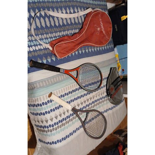 Raquette De Tennis Rossignol Johan Kriek Et F 100 Carbon Lot De 2 Raquettes Plus Housse Et Sac Rossignol