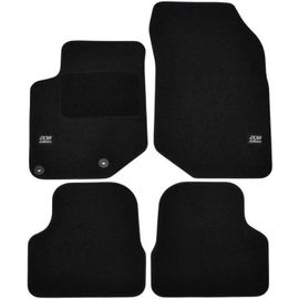 Logo Tapis De Sol Noir Velours Sur Mesure Pour Peugeot 208 Depuis 2019, 4pcs, Ajustement Précis, Renforcée Dans La Zone De La Pédale