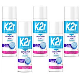 K2r Lot de 5 Détachants à sec ¿ Aérosol (200mL)