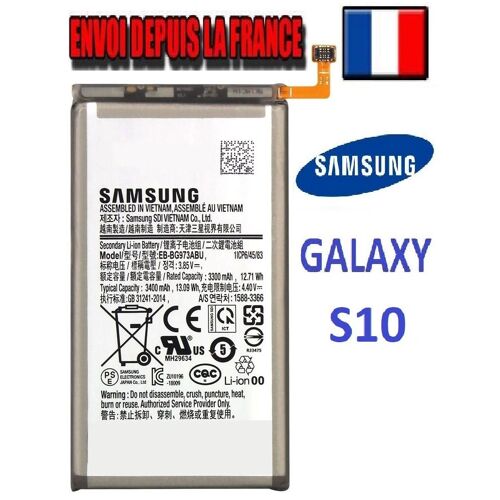 Batterie Li-Ion Polymère Eb-Bg973abu Pour Samsung Galaxy S10 Sm-G973