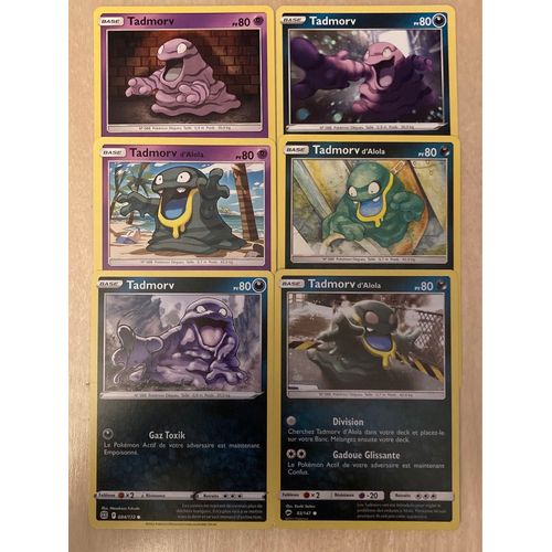 (3167) 3x Tadmorv + 3x Tadmorv D’Alola (Pokemon) 