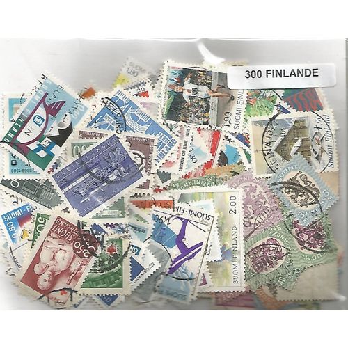 Lot 300 Timbres De Finlande