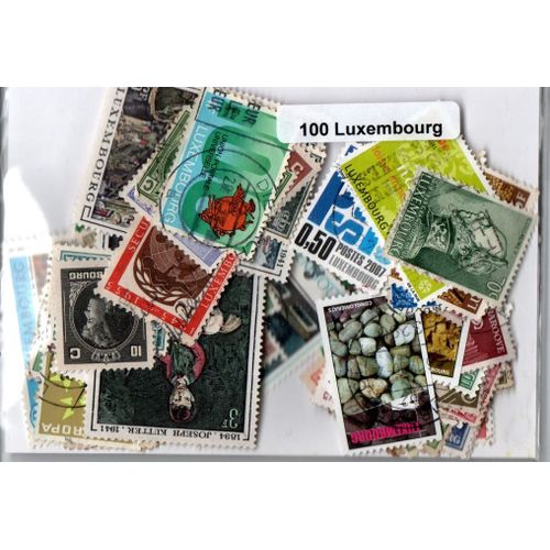 Lot 100 Timbres Du Luxembourg