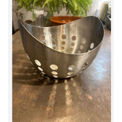 Corbeille En Acier Inoxydable De Fruit À Pain Pour Decoration Centre Table Boule Percee Profonde 22 Cm Boule Boite Contenant Ustensile  Vaisselle