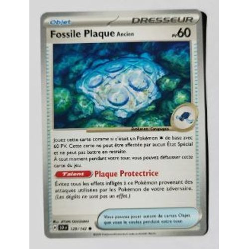 Pokémon Fossile Plaque Ancien 129 / 142 Ev07 Courrone Stellaire