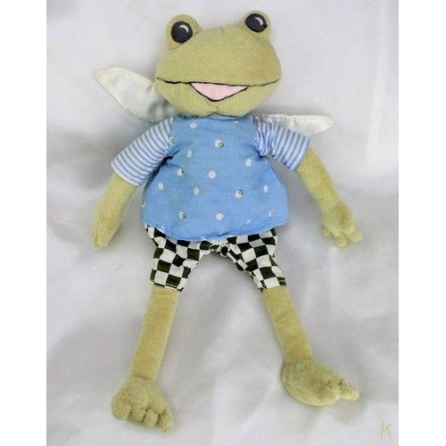 Doudou Peluche Grenouille Flaber Groda IKEA Ailes Blanches