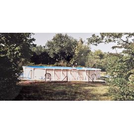 Piscine hors sol acier 10 x 5,5 m Hauteur margelle 1,22 m