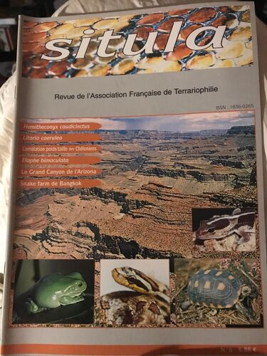 Situla 6 Revue De L’Association De Terrariophilie 