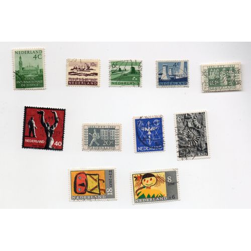 Pays-Bas- Lot De 11 Timbres Oblitérés Divers