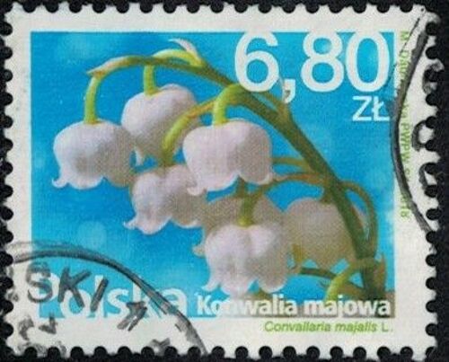 Pologne 2018 Oblitéré Used Plante À Fleurs Convallaria Majalis Muguet De Mai Y&t Pl 4593 Su