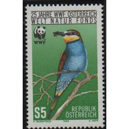 Autriche Timbre Préservation De La Nature : Oiseau 1990