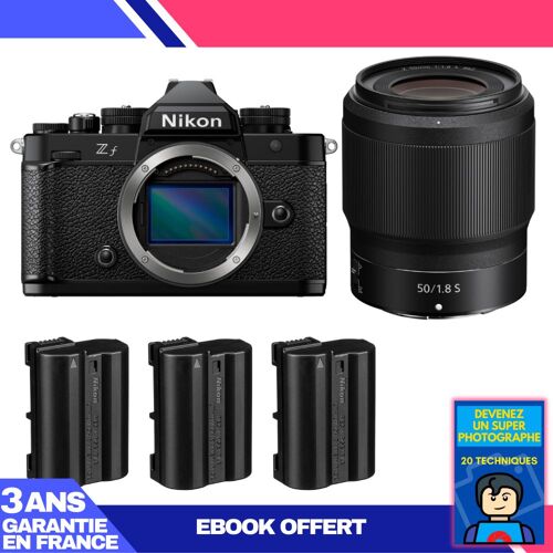 Boitier Nikon Zf + 50mm f/1.8 S + 3 Nikon EN-EL15C + Ebook 'Devenez Un Super Photographe'