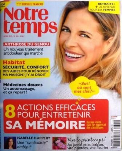 Notre Temps 640 : 8 Actions Efficaces Pour Entretenir Sa Mémoire 