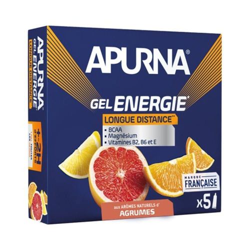 Boîte Gel Energie (5x35g)|Agrumes|Gels Énergétiques|Apurna Nutrition 