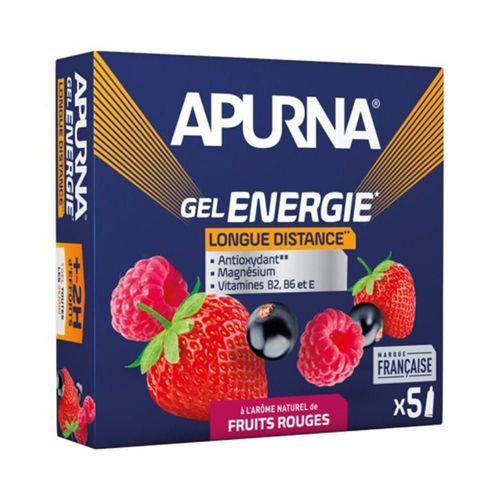 Boîte Gel Energie (5x35g)|Fruits Rouges|Gels Énergétiques|Apurna Nutrition 
