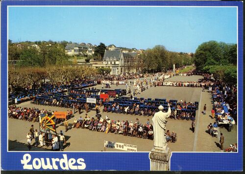 Carte Postale Lourdes, Bénédiction Des Malades