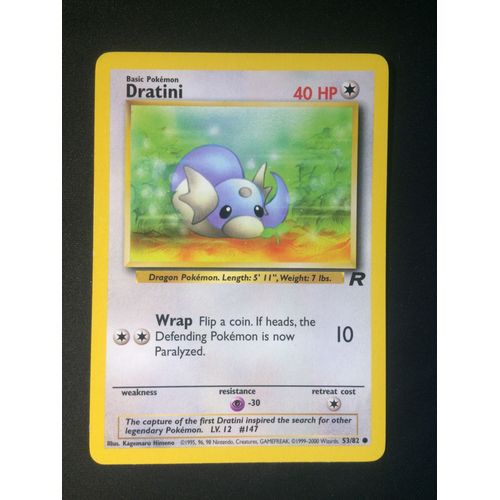 Dratini ( Minidraco ) 53/82 Set Team Rocket Eng