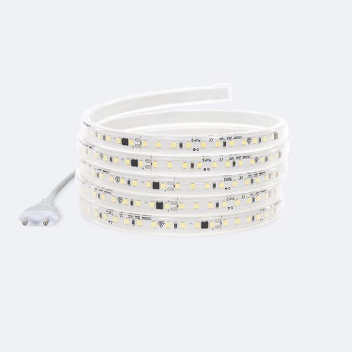 Ruban Led Dimmable Auto-Redressement 220v Smd2835 120led/M 1000 Lm/M Ip65 Largeur 12mm Sur Mesure Coupe Tous Les 10cm 6000k Blanc Froid 4 M