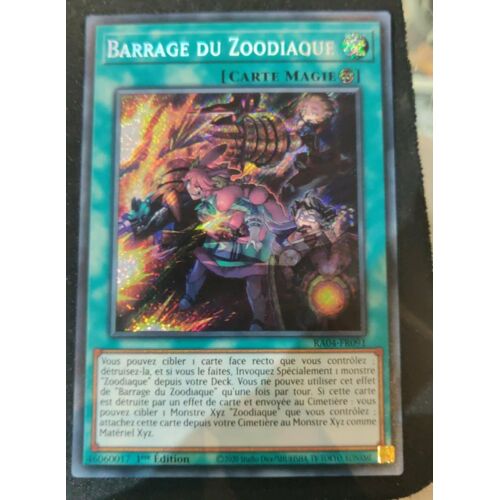 Yu Gi Oh Ra04 Fr091 Barrage Du Zodiaque Secrete Rare