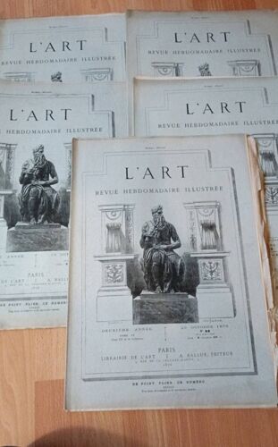 L'Art Revue Hebdomadaire Illustrée Octobre 1976 (5 Numéros) 92 À 96