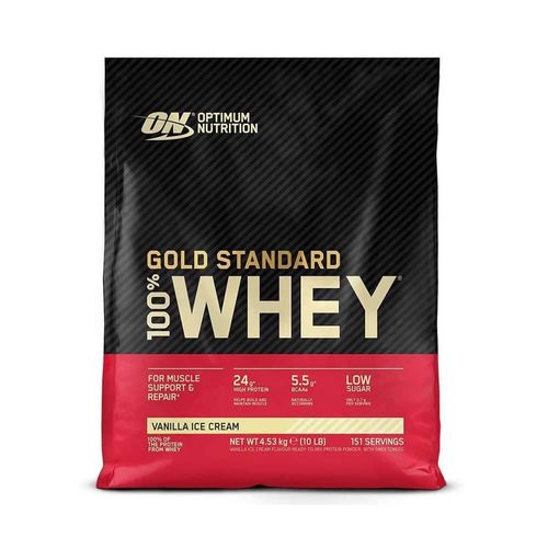 100% Whey Gold Standard (4,54kg)|Vanille|Whey Protéine|Optimum Nutrition 
