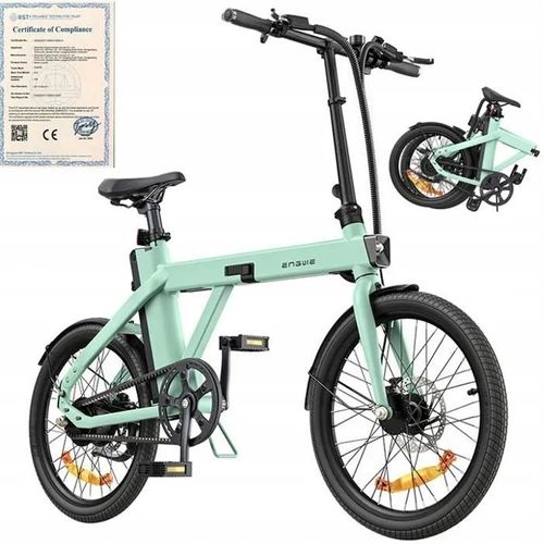 Engwe P20 Vélo Électrique 25km/H 36v 9.6ah 350w Roue 20'' Vélo Électrique Pliant Vert