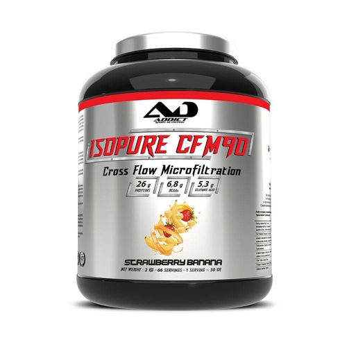 Isopure Cfm 90 (2kg)|Fraise Banane|Whey Isolate|Addict Sport Nutrition 