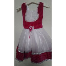 Splendide Robe Fushia Et Blanc Taille 2 Ans