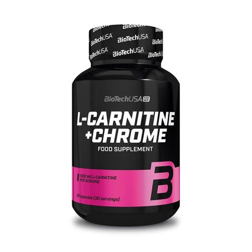 L-Carnitine + Chrome (60 Caps)|L-Carnitine|Biotech Usa 