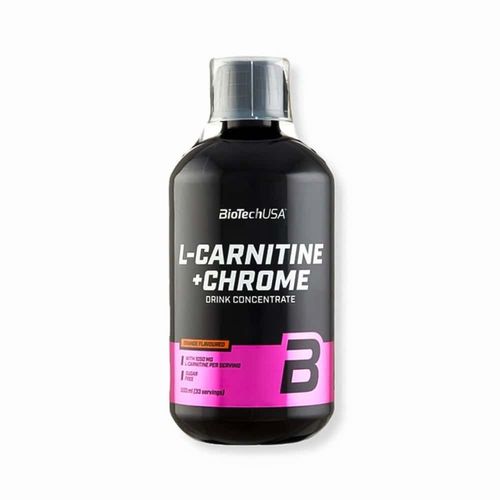 L-Carnitine+Chrome (500ml)|Orange|L-Carnitine|Biotech Usa 