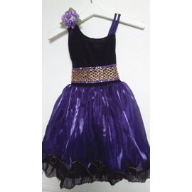 Splendide Robe Noire Et Violet Taille 2 Ans