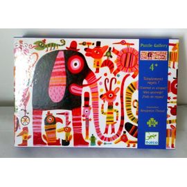 Puzzle Gallery 4+ Djeco Totalement Rayés Illustration De Benjamin Chaud 36 Pièces