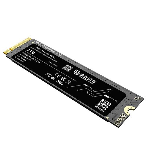 SSD UNIS S2 Ultra 1 To - PCIe 4.0, 6 000 Mo/s en lecture, 5 300 Mo/s en écriture, refroidissement supérieur