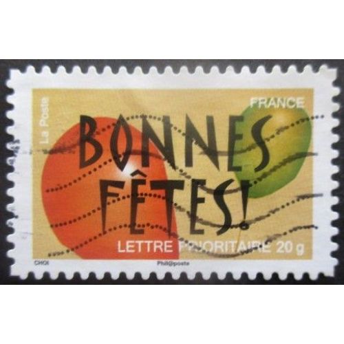 France Autoadhésif N°248 Bonnes Fètes Oblitéré