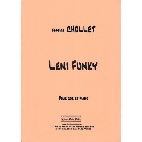 Fabrice Chollet, Leni Funky - Pour Cor Et Piano