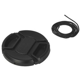 vhbw Bouchon d'objectif 52 mm compatible avec Samsung NX Lens 50-200mm 4-5.6 III ED OIS i-Funct. appareil photo - plastique noir, poignée interne