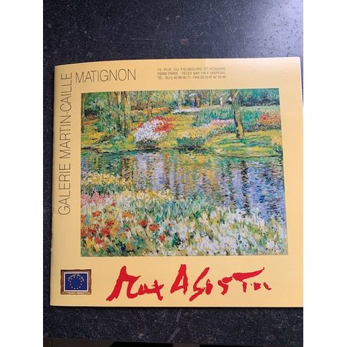 Max Agostini Catalogue Exposition Natures Mortes Et Narures Vivantes Et Sa Carte D'invitation/Octobre 1992