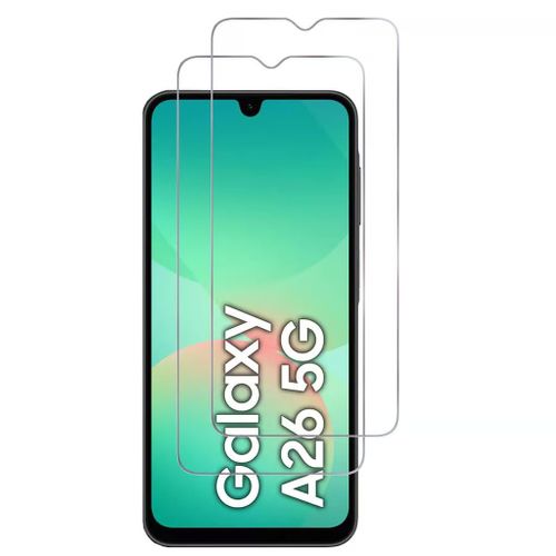 Lot de 2 Verres Trempés Pour SAMSUNG GALAXY A26 5G.Transparent - Anti Rayures - Ultra Résistant Dureté 9H - HQSELECTION®