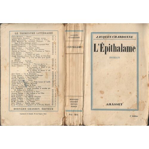 L' Épithalame, Roman