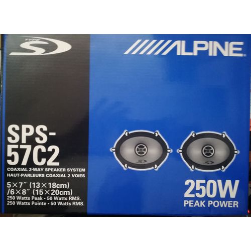 ALPINE SPS-57C2 haut parleur coaxial 2 voies 250w 13X18CM / 15X20CM pour ford,mazda,etc
