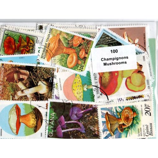 Lot 250 timbres Flore, Arbres, Champignons, végétaux - Collection Lot 250 timbres Flore, Arbres, Champignons, végétaux - Collection