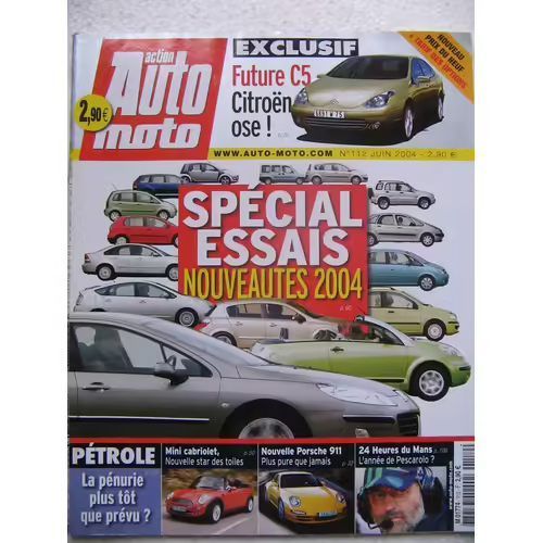 Action Auto 112 De 2004 Bmw 320d,Honda Accord Ctdi,Peugeot 407 Hdi,Jaguar Type S,Mini Cooper Cabriolet,Ferrari Modena Stradale,Ford Gt,Porsche 911 Gt3,Opel Astra Cdti,Volvo S40 Momentum,Kawasaki Vn200