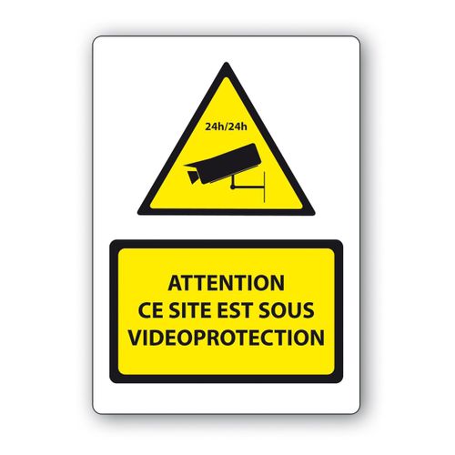 MCL - Panneau indicateur de vidéoproctection taille A5